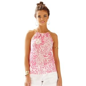 Lilly Pulitzer Riviera Halter Top in Get Spotted